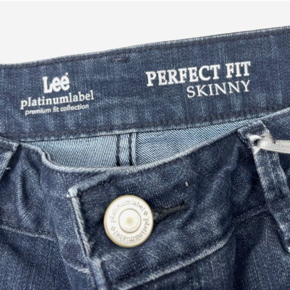 Lee Skinny Stretch Jeans 16M Medium Wash NWT Mid Rise Denim Pants - Picture 4 of 9